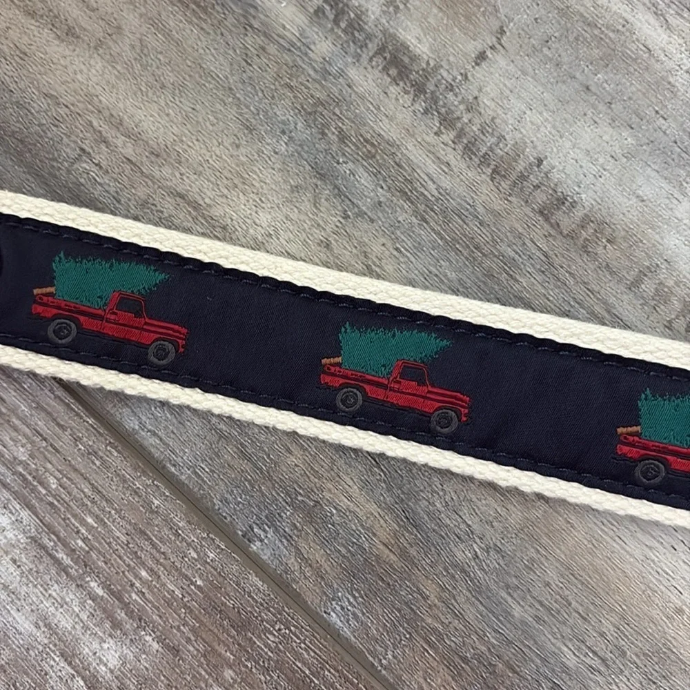 NWT Crewcuts Boys Truck Tree Holiday Belt Size Large